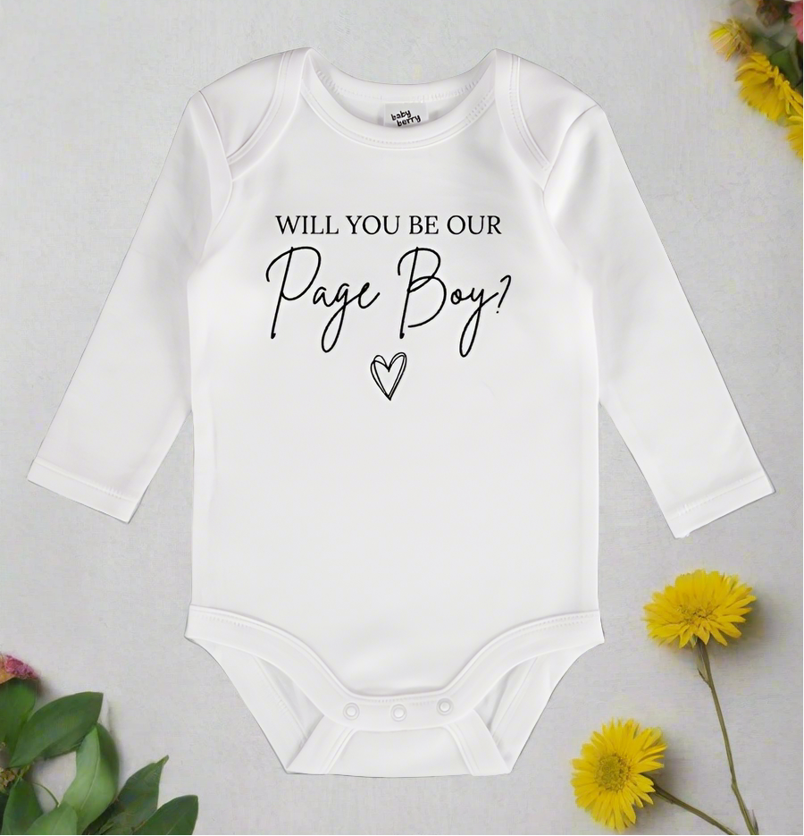 Page boy baby onesie