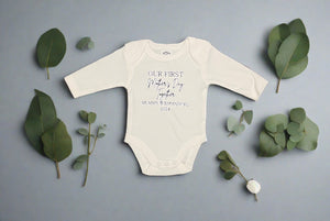 First Mother's Day Together baby onesie