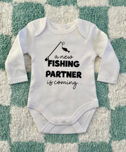 Load image into Gallery viewer, Fishing partner baby onesie
