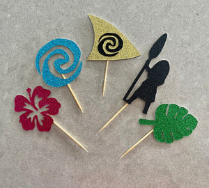 Moana Inspired Cupcake Toppers