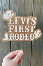 Load image into Gallery viewer, First Rodeo Custom Cake Topper
