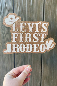 First Rodeo Custom Cake Topper