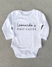 Load image into Gallery viewer, Personalised First Easter baby onesie - modern
