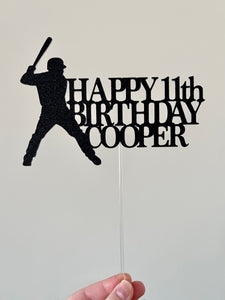 Baseball Birthday Cake Topper