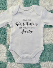 Load image into Gallery viewer, Promoted to personalised baby onesie
