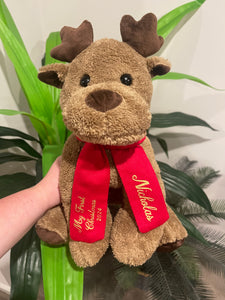 First Christmas plush Reindeer