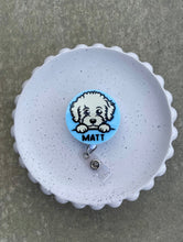 Load image into Gallery viewer, Dog Badge Reel - Bischon
