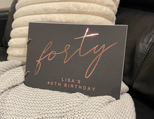 Load image into Gallery viewer, Birthday Guest Book - signature year design
