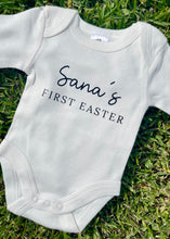 Load image into Gallery viewer, Personalised First Easter baby onesie - modern
