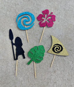 Moana Inspired Cupcake Toppers