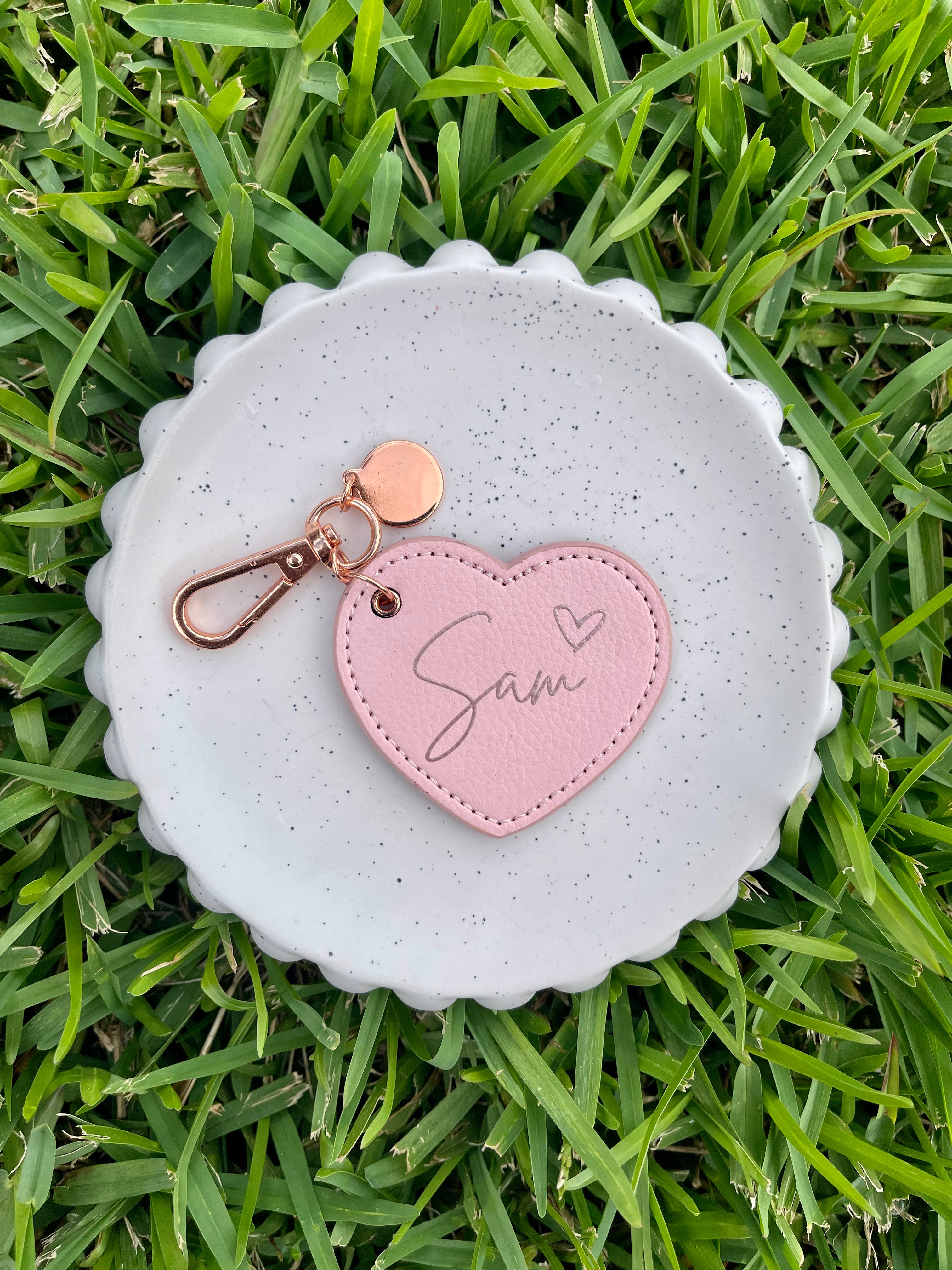 Heart 2025 leather keyring