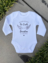 Load image into Gallery viewer, Hand picked for Earth baby onesie
