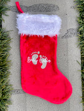 Load image into Gallery viewer, Personalised Christmas Stocking - Baby Feet
