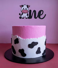 Load image into Gallery viewer, One Cute Cow Cake Topper
