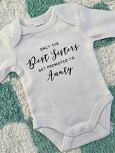 Load image into Gallery viewer, Promoted to personalised baby onesie
