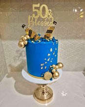 Load image into Gallery viewer, 50 &amp; Blessed - cake topper
