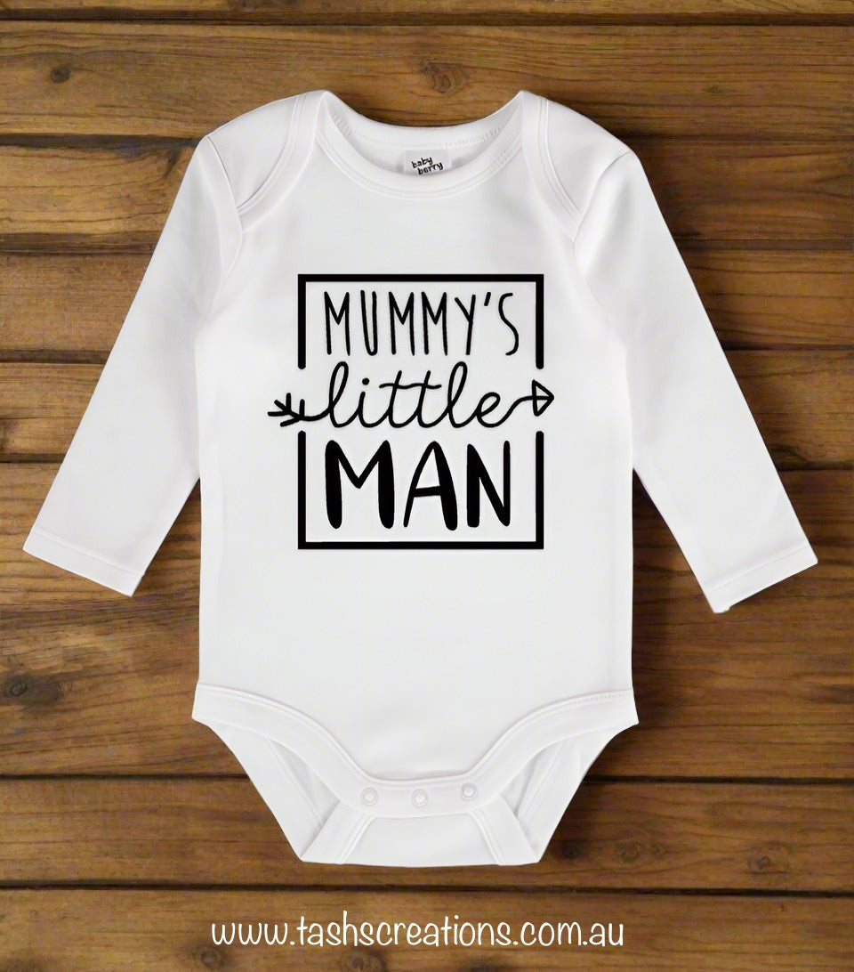 Mummy's little Man baby onesie