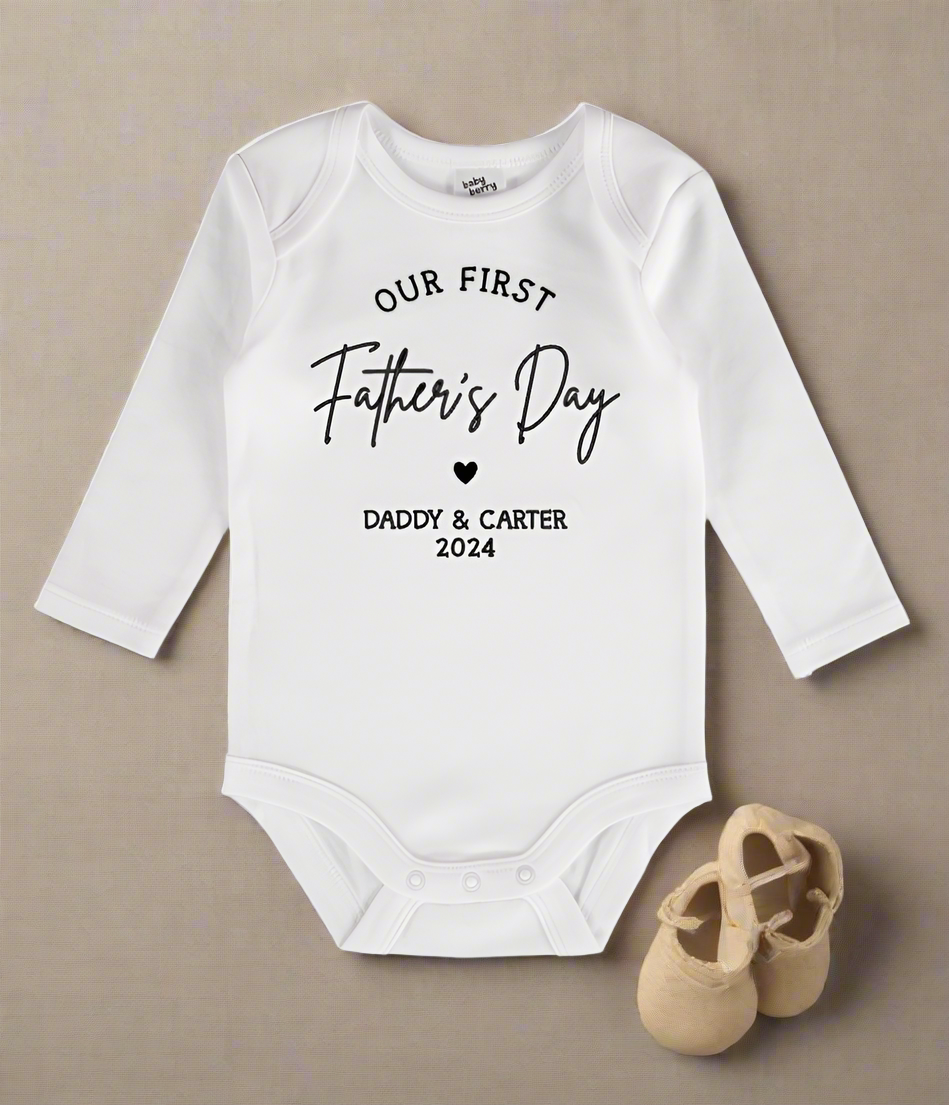 First Father's Day baby onesie