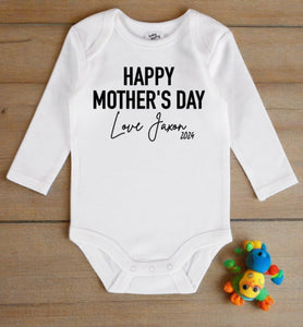 Happy Mother's Day baby onesie