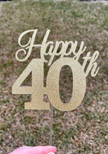 Load image into Gallery viewer, Happy 40th Birthday Cake Topper
