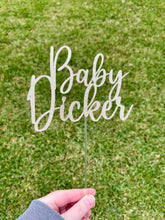Load image into Gallery viewer, Personalised Baby Cake Topper - Cursive font
