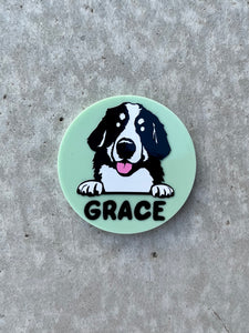 Dog Badge Reel - Burnese Mountain Dog