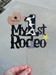 First Rodeo Cake Topper
