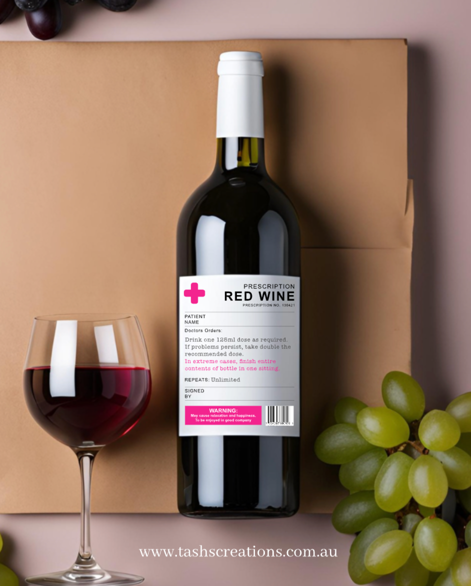 Wine label - prescription