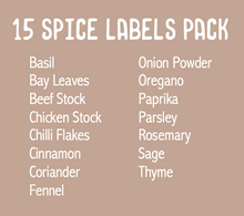 Load image into Gallery viewer, Pre-Selected 15 Spice/Herb Labels
