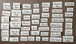 Pre-Selected 35 Pantry Labels