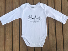 Load image into Gallery viewer, Personalised First Christmas baby onesie
