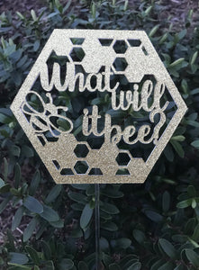 What will it bee baby announcement topper