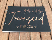 Load image into Gallery viewer, Wedding Guest Book - Mr &amp; Mrs Design

